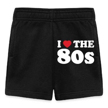 Ich liebe den Retro-Stil der 80er. - Baby Shorts - Schwarz - Vorne
