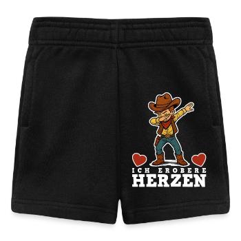 Cowboy Kinder - Baby Shorts - Schwarz - Vorne