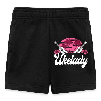 Ukulélé hawaïen Uke Ukelady - Short Bébé - noir - Devant