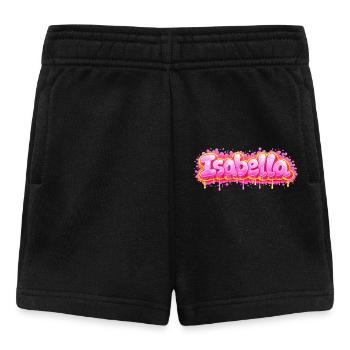 ISABELLA GRAFFITI NAME FOR PERFECT GIFT PRINTABLE - Baby Shorts - black - Front