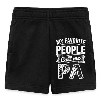 My favorite people call me PA - Baby Shorts - black - Front