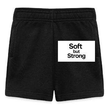 minimalist_typography_t-shirt_design-_black_tex - Baby Shorts - Schwarz - Vorne