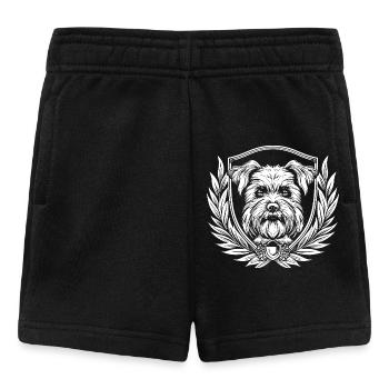 Heraldic dog with laurel - Baby Shorts - black - Front