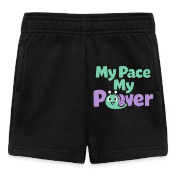 Gentle parenting identity, slow - Baby Shorts - black - Front