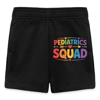 Équipe de pédiatrie – médecine pédiatrique haute en couleur - Short Bébé - noir - Devant