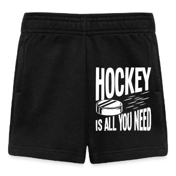 Le hockey, c’est tout ce dont tu as besoin - Short Bébé - noir - Devant