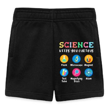 Wissenschaft macht neugierig - Baby Shorts - Schwarz - Vorne