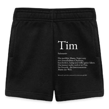 Explication du dictionnaire Tim Prénom Tim - Short Bébé - noir - Devant