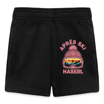 Apres Ski Haserl Lustiges Party Outfit T-Shirt - Baby Shorts - Schwarz - Vorne