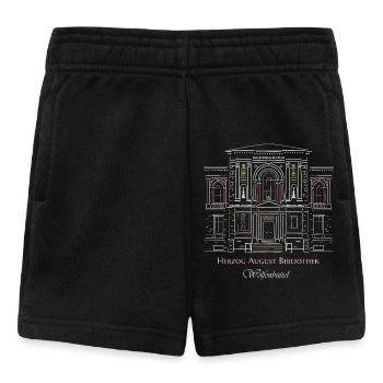 Wolfenbüttel, Bibliothek handgezeichnet - Baby Shorts - Schwarz - Vorne