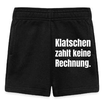 Clapping doesn't pay a bill - Baby Shorts - black - Front