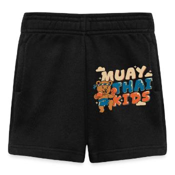 Muay Thai Kids – Boxing Bear - Baby Shorts - black - Front