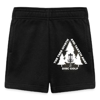 Disc Golf: Der Baum gibt und nimmt weg - Baby Shorts - Schwarz - Vorne