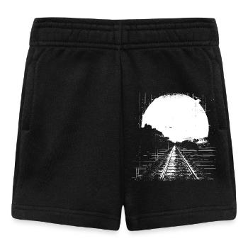 Railway Drawing - Baby Shorts - black - Front