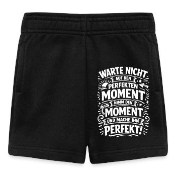 N’attendez pas – saisissez l’instant - Short Bébé - noir - Devant