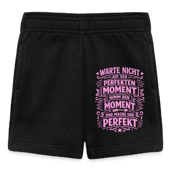 N’attendez pas – saisissez l’instant - Short Bébé - noir - Devant