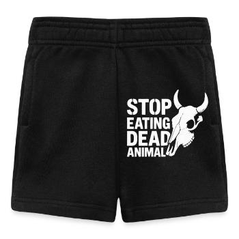 Stop Eating Dead Animals - Baby Shorts - black - Front