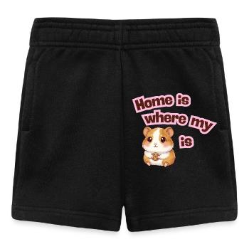Zuhause ist dort, wo mein Meerli ist - Baby Shorts - Schwarz - Vorne