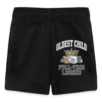 Oldest Child Full Time Legend Sibling Crown - Baby Shorts - Schwarz - Vorne