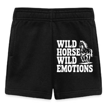 Cheval sauvage, émotions sauvages - Short Bébé - noir - Devant