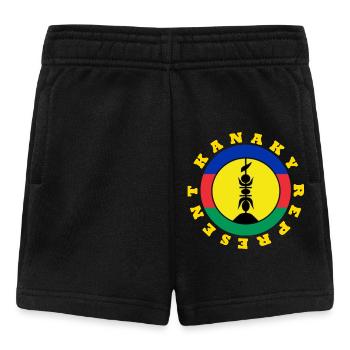 KANAKY REPRESENT ROND - Short Bébé - noir - Devant
