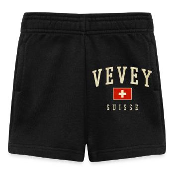 Vevey – identité suisse du canton de Vaud - Short Bébé - noir - Devant