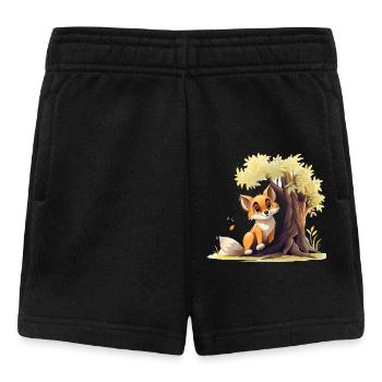 Waldfuchs am goldenen Baum - Baby Shorts - Schwarz - Vorne