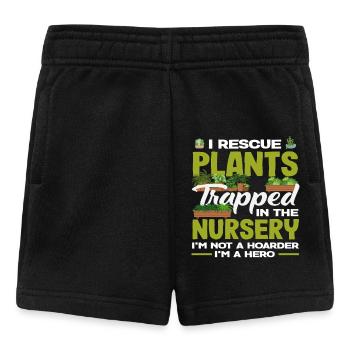 I Rescue Plants In Nurseries Plant Breeders - Baby Shorts - black - Front