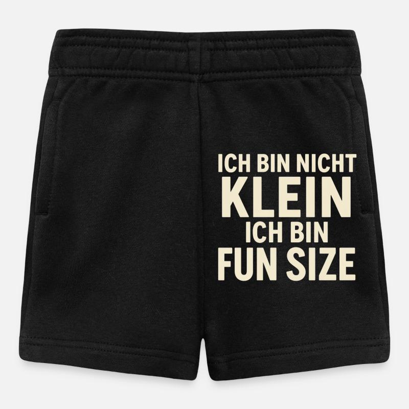Je ne suis pas petite taille amusante - Short Bébé - noir