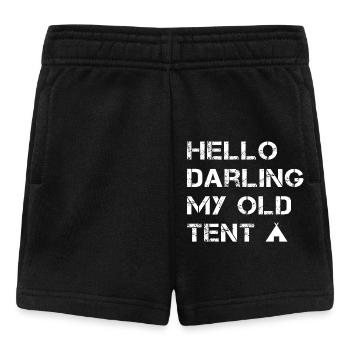 Hello Darling My Old Tent - Baby Shorts - black - Front