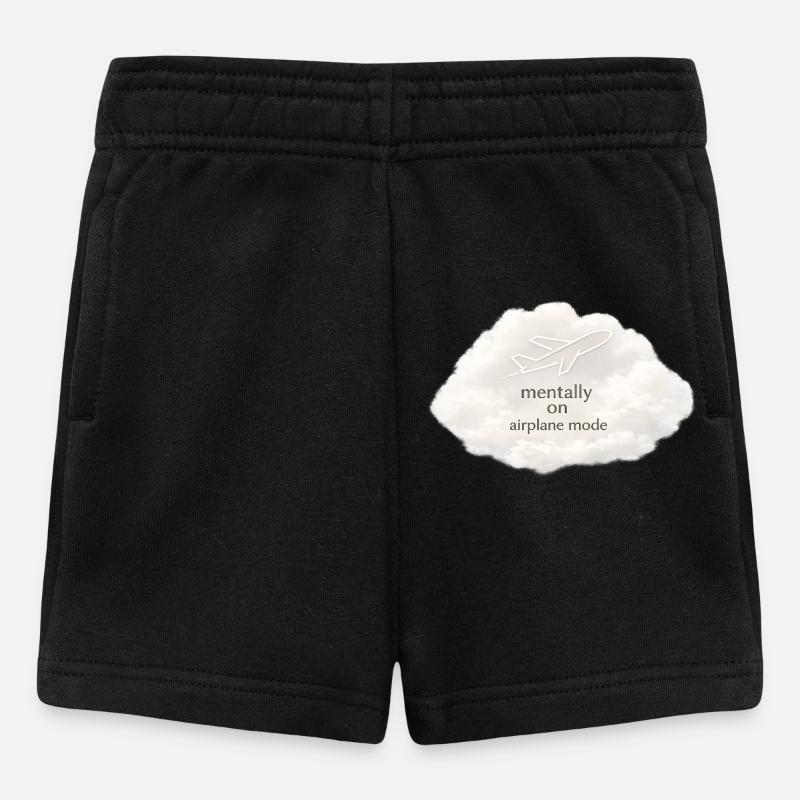 Mentaler Flugzeugmodus - Baby Shorts - Schwarz