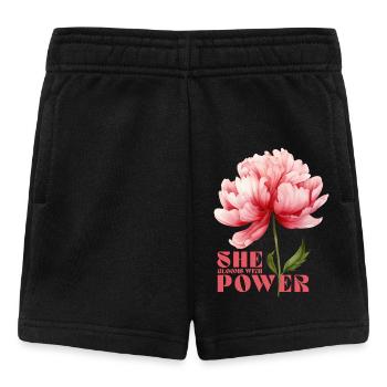 Elle déborde de puissance - Short Bébé - noir - Devant
