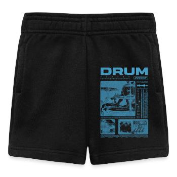 Rock Drummer Drum Player Streetwear - Baby Shorts - black - Front