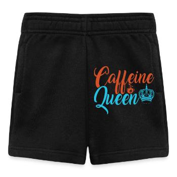 La reine caféinée du café - Short Bébé - noir - Devant