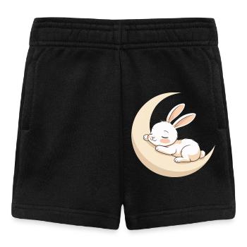 Rêve de lapin lunaire - Short Bébé - noir - Devant
