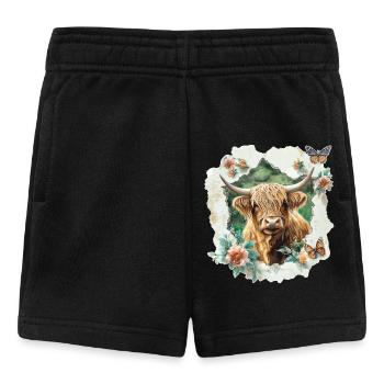 Highland cattle - Baby Shorts - black - Front