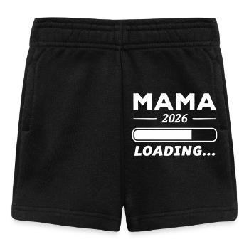 Mama 2026 Chargement... - Short Bébé - noir - Devant