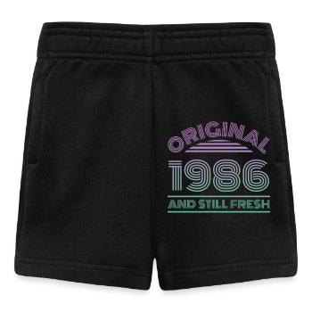 1986 Vintage - Baby Shorts - Schwarz - Vorne