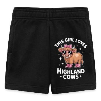 Highland Cattle Sayings Funny Highland Cattle Gift - Baby Shorts - black - Front