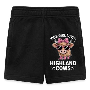 Highland Cattle Sayings Funny Highland Cattle Gift - Baby Shorts - black - Front