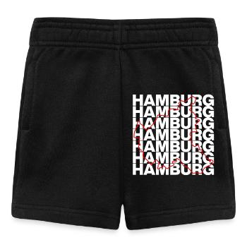 HAMBURG UMRISS ROT, MOIN HAFENSTADT - Baby Shorts - Schwarz - Vorne