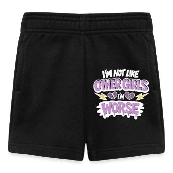 Pas comme les autres filles – Pire - Short Bébé - noir - Devant