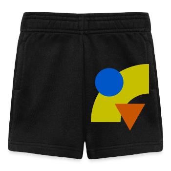 Geometric color constellation - Baby Shorts - black - Front