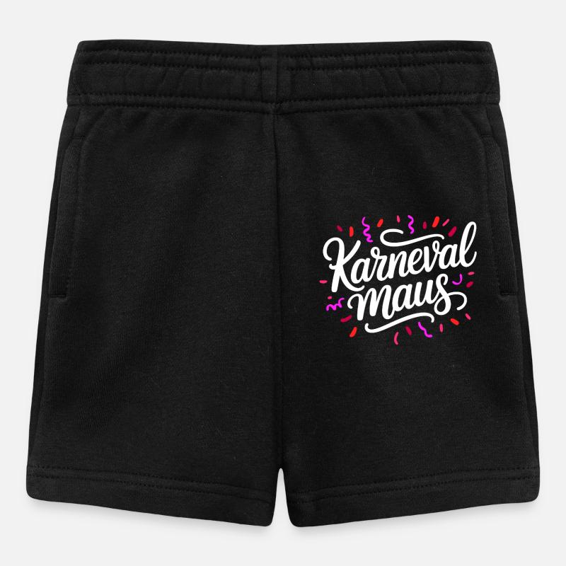 Karnevalmaus - Baby Shorts - Schwarz