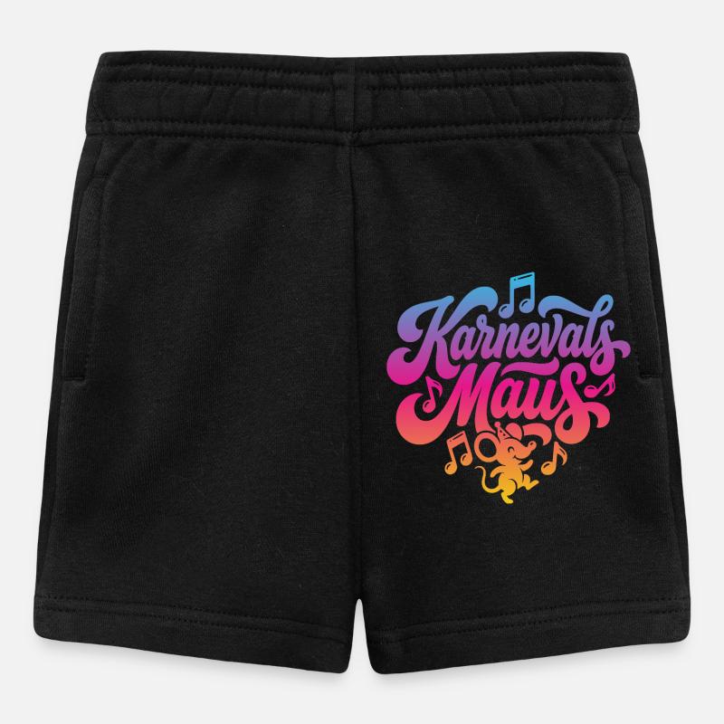 Karnevals Maus Karnevalsmaus Karneval Party Kostüm - Baby Shorts - Schwarz