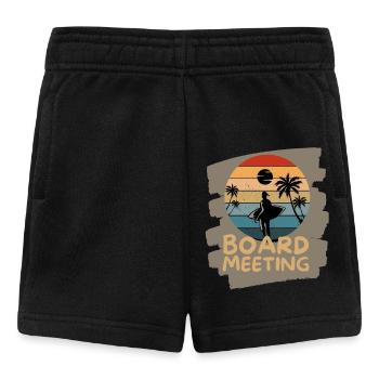 Surfing Board Meeting - Baby Shorts - Schwarz - Vorne