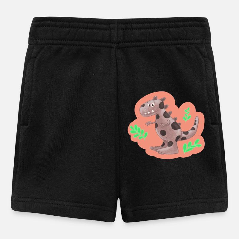 Dino - Baby Shorts - Schwarz