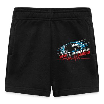 RTW Ambulanz Rettungswagen Rettungsdienst Sanität - Baby Shorts - Schwarz - Vorne