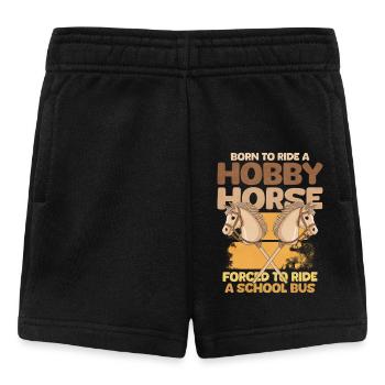 Hobby Horse School Bus - Baby Shorts - black - Front
