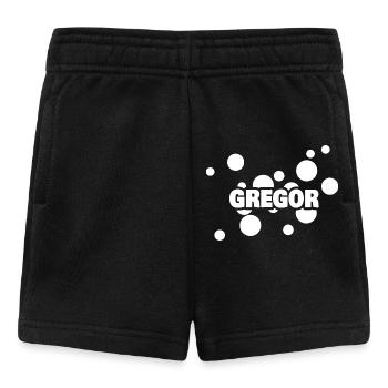 First name Gregor - Baby Shorts - black - Front
